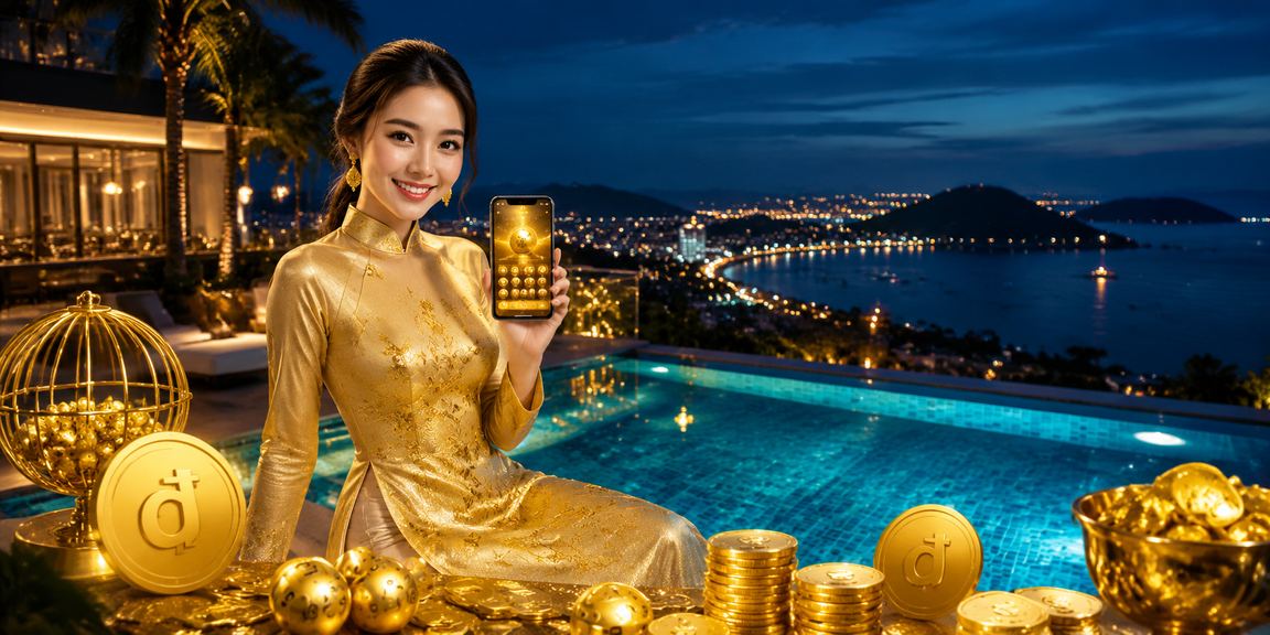 Người dùng Phú Quốc trong trang phục áo dài tham gia xổ số ssxmb